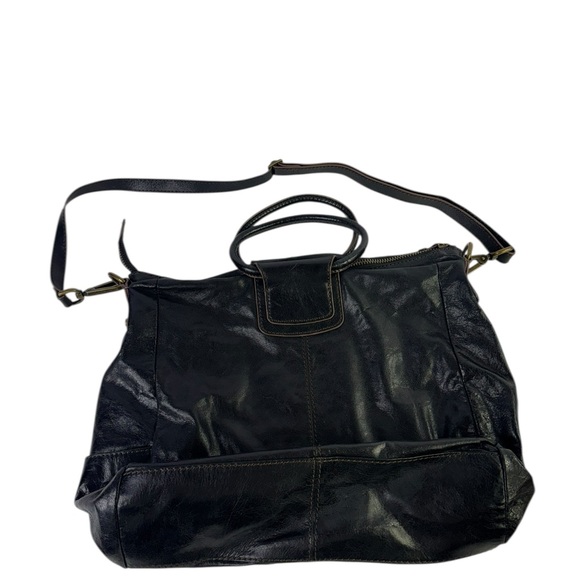 Hobo International Sheila Handbag Satchel Purse Black Leather Large Purse - Picture 2 of 10